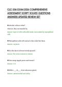 CLC 056 EXAM 2026 COMPREHENSIVE&NewLine;ASSESSMENT SCRIPT SOLVED QUESTIONS&NewLine;ANSWERS UPDATED REVIEW SET