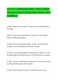 VIVINT COMPREHENSIVE TEST SCRIPT&NewLine;2026 QUESTIONS WITH SOLUTIONS 100&percnt;&NewLine;CORRECT&period;