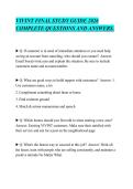 VIVINT FINAL STUDY GUIDE 2026&NewLine;COMPLETE QUESTIONS AND ANSWERS&period;&NewLine;