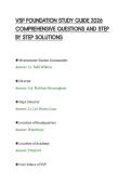 VSP FOUNDATION STUDY GUIDE 2026&NewLine;COMPREHENSIVE QUESTIONS AND STEP&NewLine;BY STEP SOLUTIONS