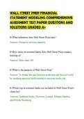 WALL STREET PREP FINANCIAL&NewLine;STATEMENT MODELING COMPREHENSIVE&NewLine;ASSESSMENT TEST PAPER QUESTIONS AND&NewLine;SOLUTIONS GRADED A&plus;&NewLine;