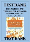 Updated&sol;Latest Philosophies and Theories for Advanced Nursing Practice 3rd Edition by Janie B&period; Butts and Karen L&period; Rich 2025&ndash;2026 Comprehensive Test Bank Questions and Answers for Advanced Nursing Theory Nursing Science Evidence Based Practice and Professi