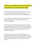 WAPS EXAM SCRIPT 2026 FULLY SOLVED&NewLine;QUESTIONS GUARANTEED TO PASS&period;&NewLine;
