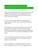 WAPS FINAL STUDY SHEET 2026&NewLine;COMPLETE QUESTIONS WITH ANSWERS&period;
