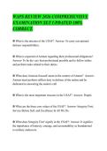 WAPS REVIEW 2026 COMPREHENSIVE&NewLine;EXAMINATION SET UPDATED 100&percnt;&NewLine;CORRECT&period;