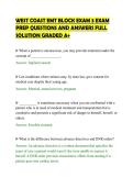 WEST COAST EMT BLOCK EXAM 3 EXAM&NewLine;PREP QUESTIONS AND ANSWERS FULL&NewLine;SOLUTION GRADED A&plus;&NewLine;
