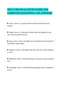 WGU C190 FINAL STUDY GUIDE 2026&NewLine;COMPLETE QUESTIONS AND ANSWERS&period;&NewLine;