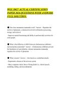 WGU D027 ACTUAL CERTIFICATION&NewLine;PAPER 2026 QUESTIONS WITH ANSWERS&NewLine;FULL SOLUTION&period;