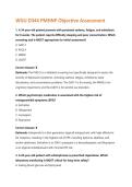 WGU D344 PMHNP Objective Assessment  Questions and Answers &vert; 2026 Update &vert; 100&percnt; Correct&period;