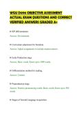 WGU D096 OBJECTIVE ASSESSMENT&NewLine;ACTUAL EXAM QUESTIONS AND CORRECT&NewLine;VERIFIED ANSWERS GRADED A&plus;