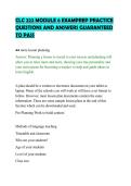 CLC 222 MODULE 4 EXAMPREP PRACTICE&NewLine;QUESTIONS AND ANSWERS GUARANTEED&NewLine;TO PASS