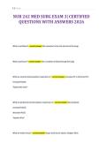 NUR 242 MED SURG EXAM 3&vert; CERTIFIED&NewLine;QUESTIONS WITH ANSWERS 2026