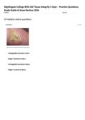 Nightingale College BSN 246 Tissue Integrity 2 Quiz &ndash; Practice Questions&comma; Study Guide & Exam Review 2026