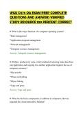 WGU D276 OA EXAM PREP COMPLETE&NewLine;QUESTIONS AND ANSWERS VERIFIED&NewLine;STUDY RESOURCE 100 PERCENT CORRECT&NewLine;