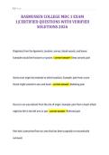 RASMUSSEN COLLEGE MDC 1 EXAM&NewLine;1&vert;CERTIFIED QUESTIONS WITH VERIFIED&NewLine;SOLUTIONS 2026