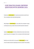 CCHT PRACTICE EXAM&vert; CERTIFIED&NewLine;QUESTIONS WITH ANSWERS 2026