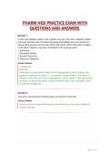 PHARM HESI PRACTICE EXAM WITH QUESTIONS AND ANSWERS &NewLine;