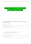 MNGT 3100 EXAM 2 KAHOOT SUMNERS QUESTIONS AND CORRECT ANSWERS