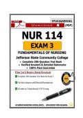 NUR 114 Exam 3 &ndash; Fundamentals of Nursing&colon; Complete 200-Q Test Bank with NGN Case Scenarios & Rationales &vert; Jefferson State Community College