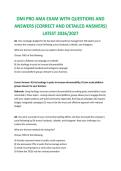 DMI PRO AMA EXAM WITH QUESTIONS AND ANSWERS &lpar;CORRECT AND DETAILED ANSWERS&rpar; LATEST 2026&sol;2027
