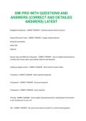 DMI PRO EXAM WITH QUESTIONS AND ANSWERS &lpar;CORRECT AND DETAILED ANSWERS&rpar; LATEST 2026&sol;2027