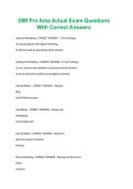 DMI Pro Ama Actual Exam Questions With Correct Answers 2026&sol;2027