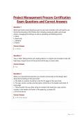 Project Management Procore Certification Exam Questions and Correct Answers