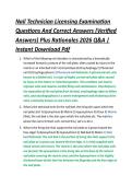 Nail Technician Licensing Examination &NewLine;Questions And Correct Answers &lpar;Verified &NewLine;Answers&rpar; Plus Rationales 2026 Q&A &vert; &NewLine;Instant Download Pdf 