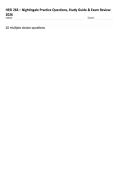 HESI 266 &ndash; Nightingale Practice Questions&comma; Study Guide & Exam Review 2026