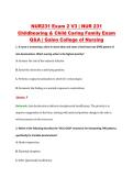 NUR231 Exam 2 V1&ndash;V3 &vert; Childbearing & Child Caring Family &vert; Galen College of Nursing &vert; Q&A with Rationale &lpar;NUR 231 Exam 2&rpar;