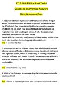 ATLS 10th Edition Post Test 4 Questions and Verified Answers &lpar;2026 &sol; 2027&rpar; 100&percnt; Guarantee Pass&NewLine;