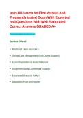 psyc101 Latest Verified Version & Frequently tested Exam With Expected real Questions With Well Elaborated Correct Answers GRADED A&plus;&period;