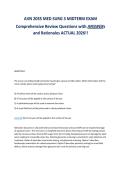 AVN 2035 MED SURG 3 MIDTERM EXAM&NewLine;Comprehensive Review Questions with ANSWERs&NewLine;and Rationales ACTUAL 2026&excl;&excl;&NewLine;