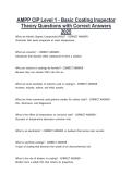 AMPP CIP Level 1 &ndash; Basic Coating Inspector Certification &lpar;2025&rpar; &vert; Complete Theory Questions with Correct Answers & Exam Preparation Guide