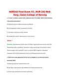 NUR242 Final Exam V2 &vert; NUR 242 Med&NewLine;Surg &vert; Galen College of Nursing 