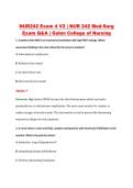 NUR242 Exam 4 V2 &vert; NUR 242 Med-Surg &NewLine;Exam Q&A &vert; Galen College of Nursing