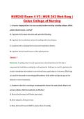 NUR242 Exam 4 V3 &vert; NUR 242 Med-Surg &vert; &NewLine;Galen College of Nursing 