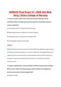 NUR242 Final Exam V1 &vert; NUR 242 Med&NewLine;Surg &vert; Galen College of Nursing