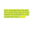 CPCU 520 EXAM PRACTICE 2025   &NewLine;WITH QUESTIONS AND DETAILED  &NewLine;ANSWR 100&percnt;S&vert;GRADED A&plus;&vert;100&percnt;  &NewLine;GUARANTEE PASS
