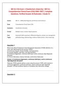 Chamberlain NR 511 CEA Exam Study Guide &lpar;Comprehensive Clinical Evaluation Q&A&rpar;