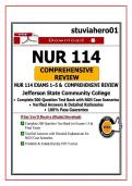 NUR 114 Exams 1&ndash;5 & Final Exam &ndash; Comprehensive Review&colon; Complete 500-Q Test Bank with NGN Case Scenarios & Rationales &vert; Jefferson State Community College