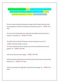 CPPB TRUE&sol;FALSE EXAM WITH CORRECT ACTUAL QUESTIONS   &NewLine;AND CORRECTLY WELL DEFINED  ANSWR 100&percnt;S LATES