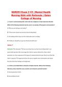 NUR253 Exam 2 V1&ndash;V3 &vert; Mental Health Nursing &vert; Galen College of Nursing &vert; Q&A with Rationale &lpar;NUR 253 Exam 2&rpar;