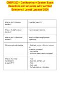 CNUR 203 - Genitourinary System Exam&NewLine;Questions and Answers with Verified&NewLine;Solutions &vert; Latest Updated 2026