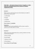 WGU C845 -   Information Systems Security &vert; Complete A&plus; Guide with 100&percnt; Guaranteed pass &vert;Correct Answers & Detailed Explanations &lpar;C845&rpar;&period;