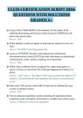 CLETS CERTIFICATION SCRIPT 2026&NewLine;QUESTIONS WITH SOLUTIONS&NewLine;GRADED A&plus;