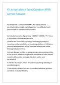 KY Jurisprudence Exam Questions With Correct Answers
