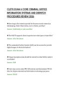 CLETS EXAM 6 CORE CRIMINAL JUSTICE&NewLine;INFORMATION SYSTEMS AND DISPATCH&NewLine;PROCEDURES REVIEW 2026