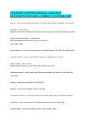 Anatomy and Physiology 1 &lpar;Exam 1&rpar; Questions with 100&percnt; Correct Answers 2025 &vert; Complete Exam Preparation & Study Guide