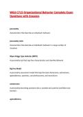 WGU C715 Organizational Behavior Complete Exam Questions with Answers&vert; Latest Update 2026&sol;27